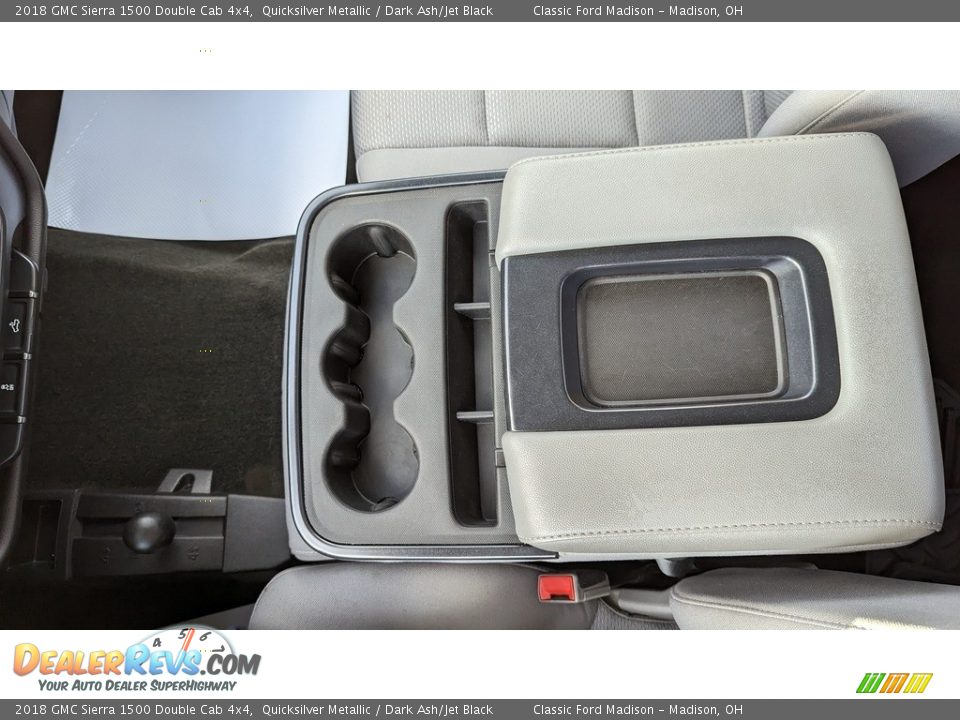 2018 GMC Sierra 1500 Double Cab 4x4 Quicksilver Metallic / Dark Ash/Jet Black Photo #12