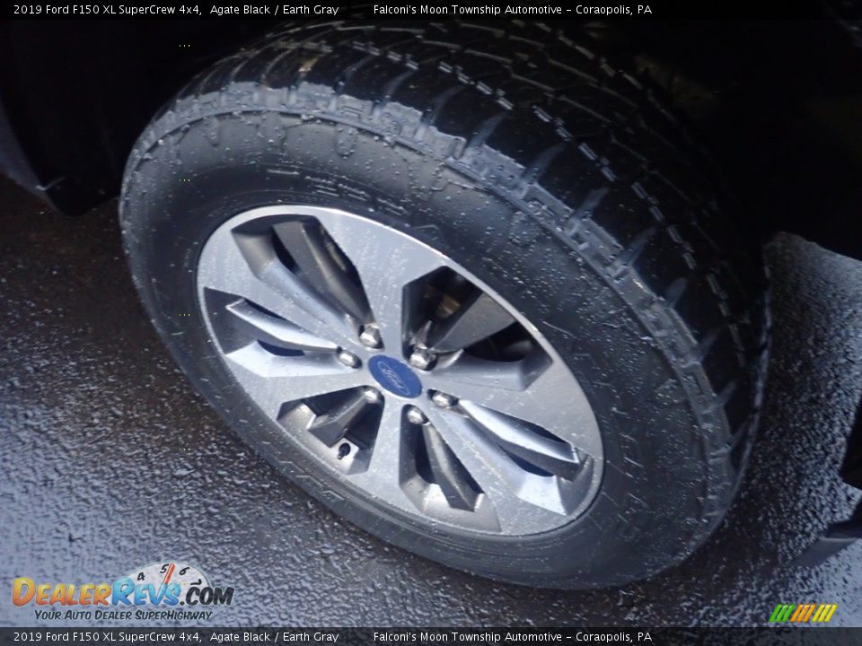 2019 Ford F150 XL SuperCrew 4x4 Agate Black / Earth Gray Photo #10
