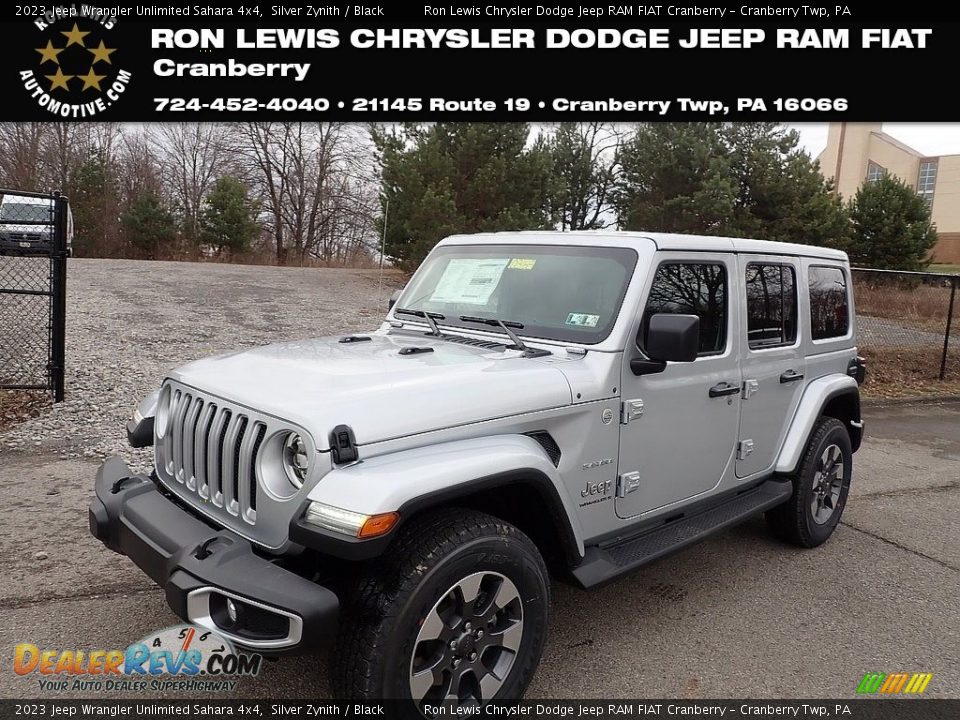 2023 Jeep Wrangler Unlimited Sahara 4x4 Silver Zynith / Black Photo #1