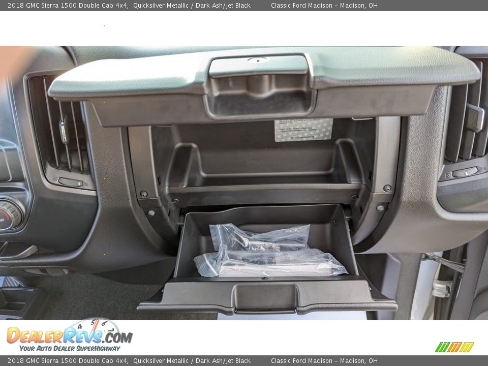 2018 GMC Sierra 1500 Double Cab 4x4 Quicksilver Metallic / Dark Ash/Jet Black Photo #17