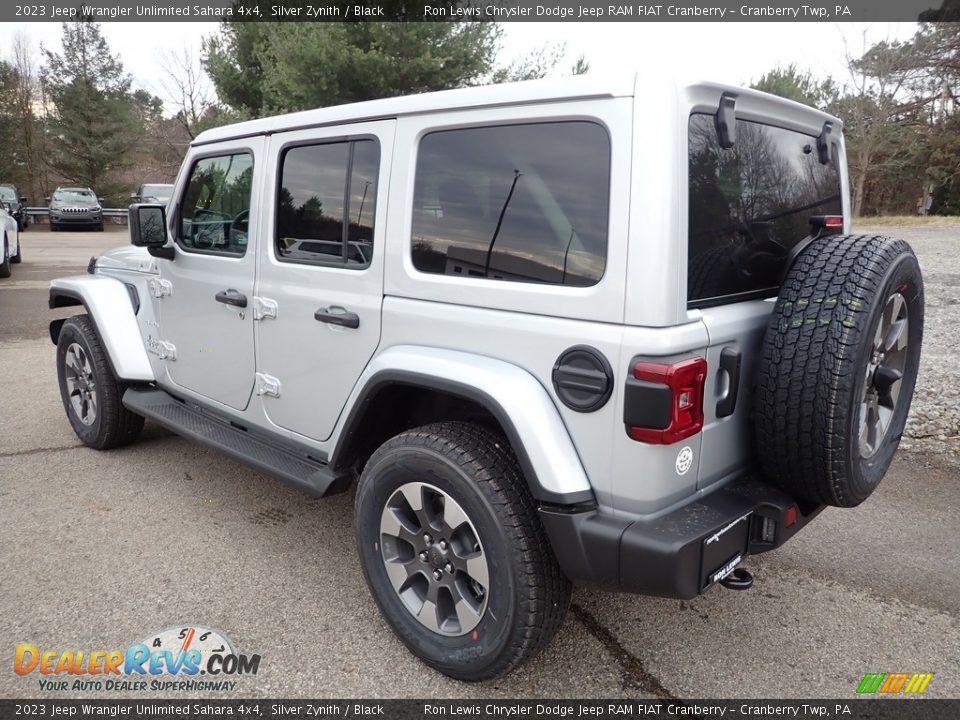 2023 Jeep Wrangler Unlimited Sahara 4x4 Silver Zynith / Black Photo #3