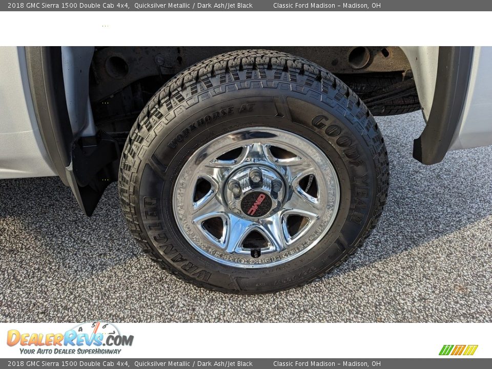 2018 GMC Sierra 1500 Double Cab 4x4 Quicksilver Metallic / Dark Ash/Jet Black Photo #18