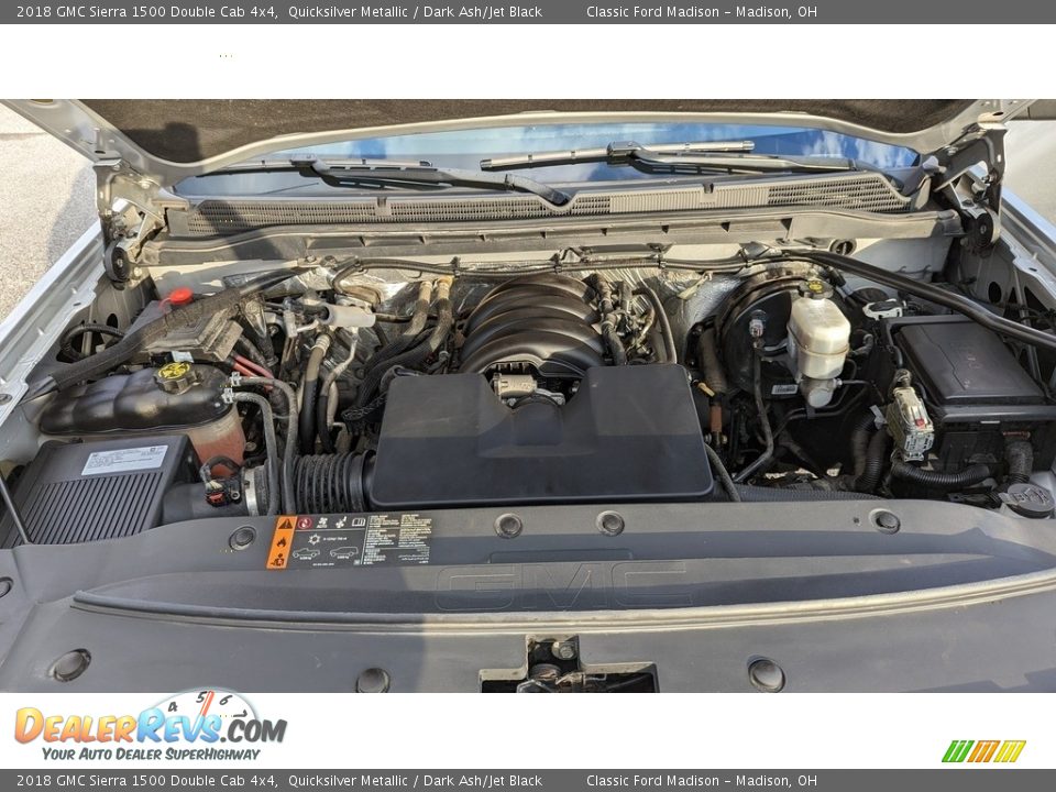 2018 GMC Sierra 1500 Double Cab 4x4 Quicksilver Metallic / Dark Ash/Jet Black Photo #19