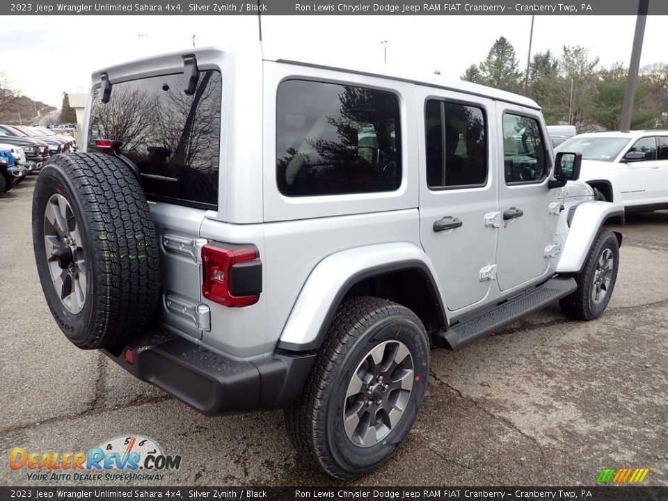 2023 Jeep Wrangler Unlimited Sahara 4x4 Silver Zynith / Black Photo #5