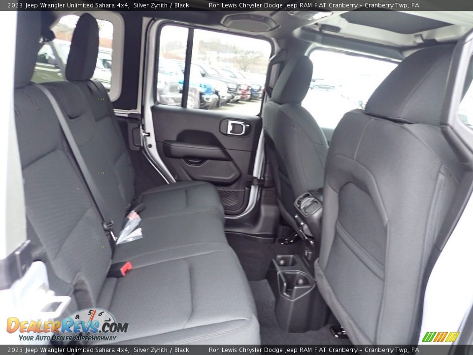 Rear Seat of 2023 Jeep Wrangler Unlimited Sahara 4x4 Photo #11