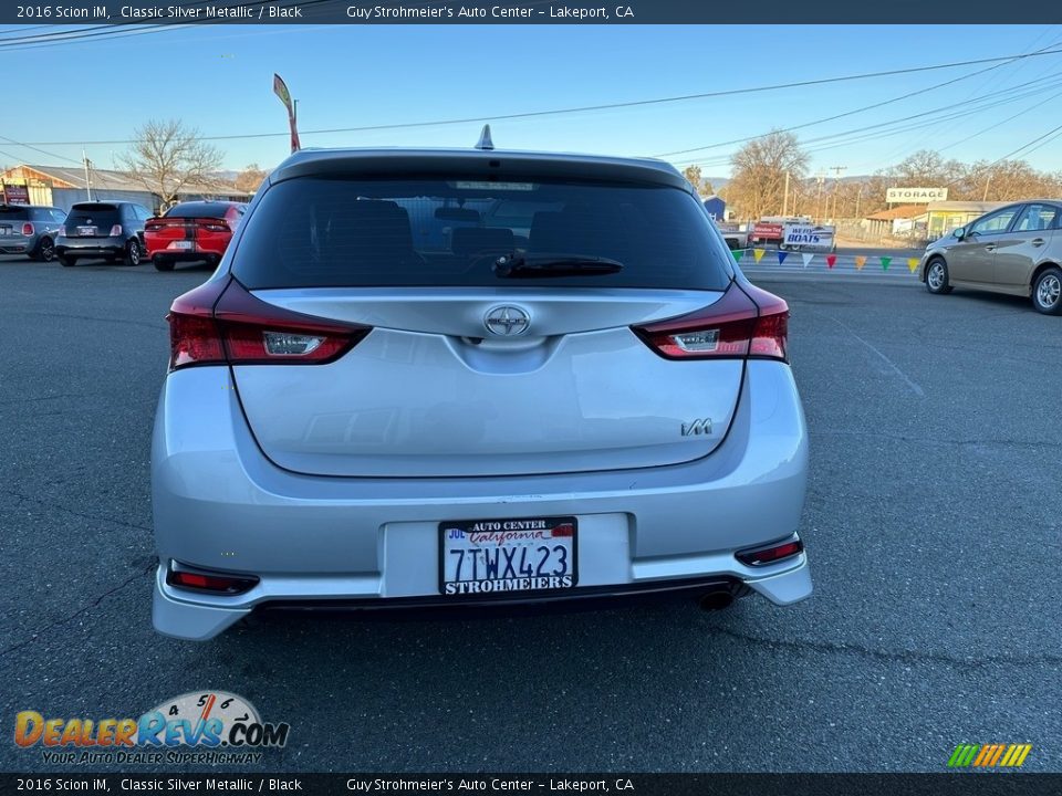 2016 Scion iM Classic Silver Metallic / Black Photo #5