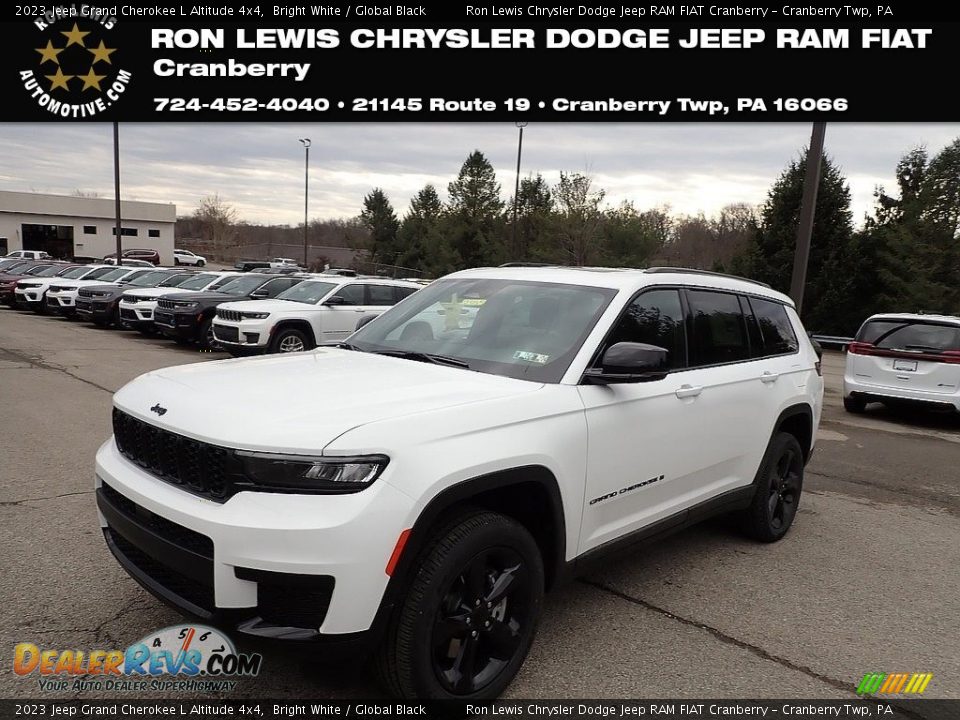 2023 Jeep Grand Cherokee L Altitude 4x4 Bright White / Global Black Photo #1