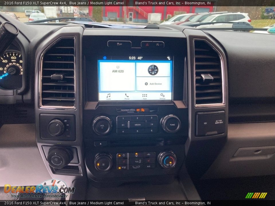 2016 Ford F150 XLT SuperCrew 4x4 Blue Jeans / Medium Light Camel Photo #16