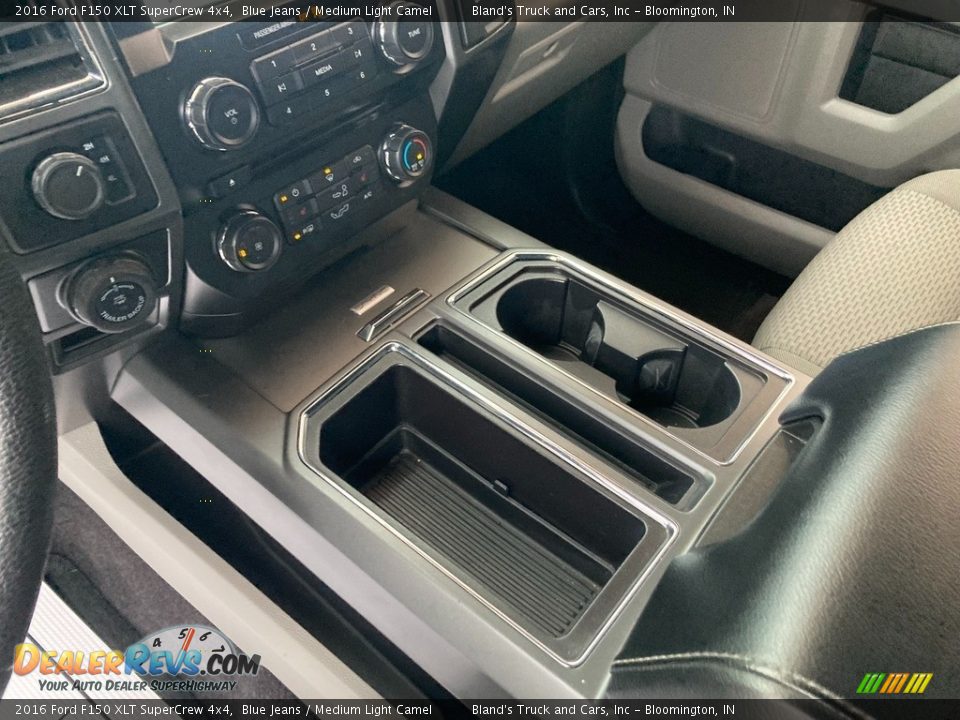 2016 Ford F150 XLT SuperCrew 4x4 Blue Jeans / Medium Light Camel Photo #21