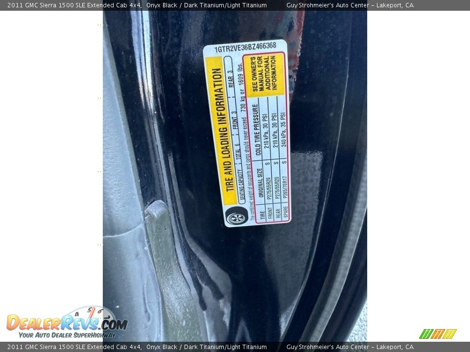 2011 GMC Sierra 1500 SLE Extended Cab 4x4 Onyx Black / Dark Titanium/Light Titanium Photo #7