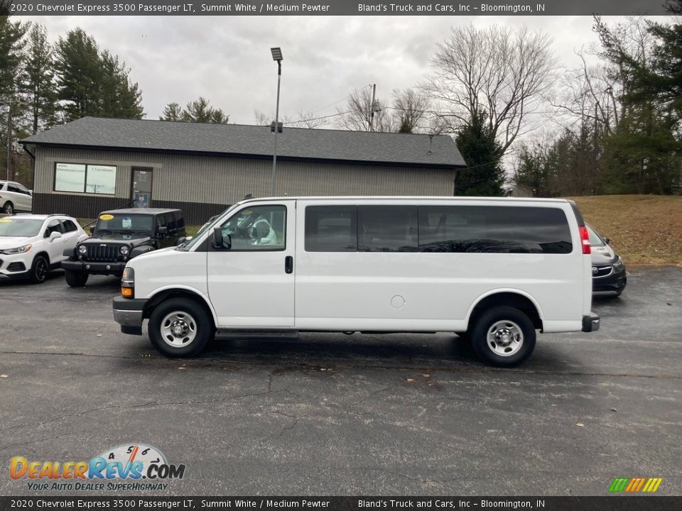 2020 Chevrolet Express 3500 Passenger LT Summit White / Medium Pewter Photo #1