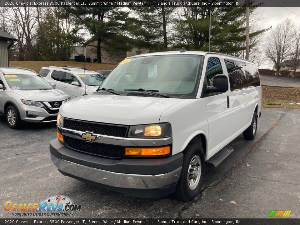 2020 Chevrolet Express 3500 Passenger LT Summit White / Medium Pewter Photo #2