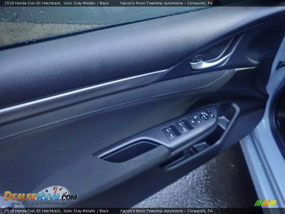 2018 Honda Civic EX Hatchback Sonic Gray Metallic / Black Photo #21