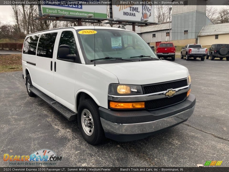 2020 Chevrolet Express 3500 Passenger LT Summit White / Medium Pewter Photo #7