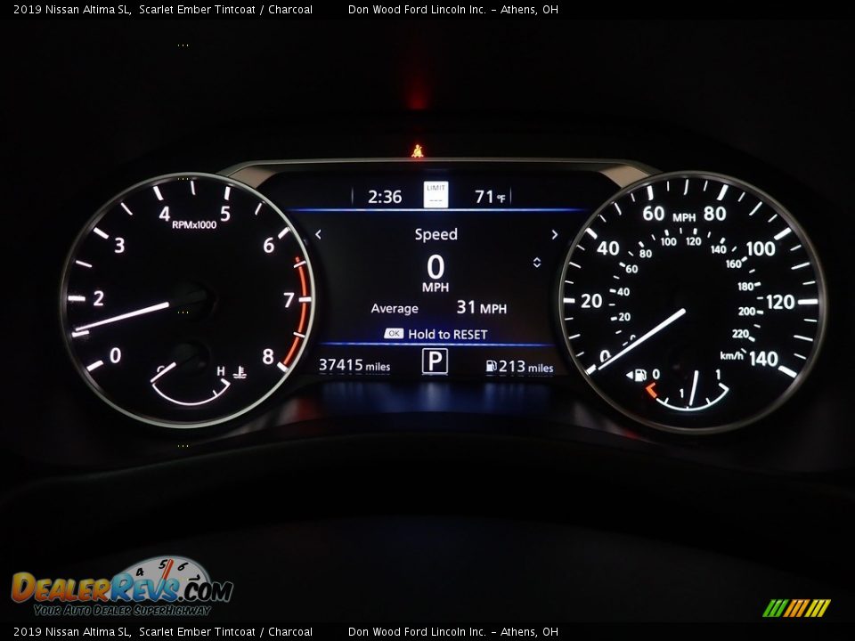 2019 Nissan Altima SL Scarlet Ember Tintcoat / Charcoal Photo #28