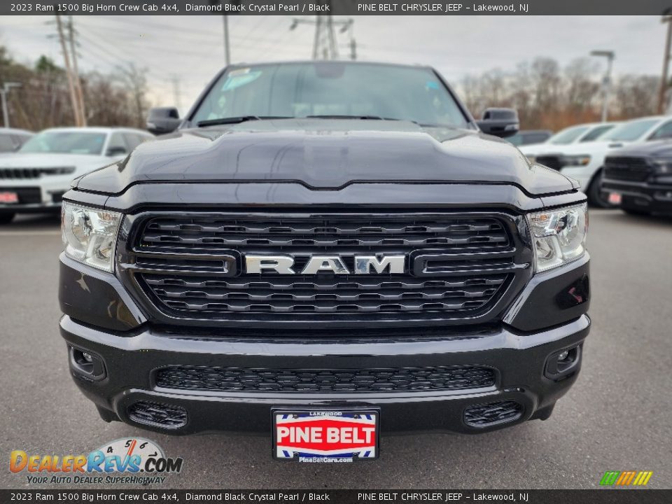 2023 Ram 1500 Big Horn Crew Cab 4x4 Diamond Black Crystal Pearl / Black Photo #2