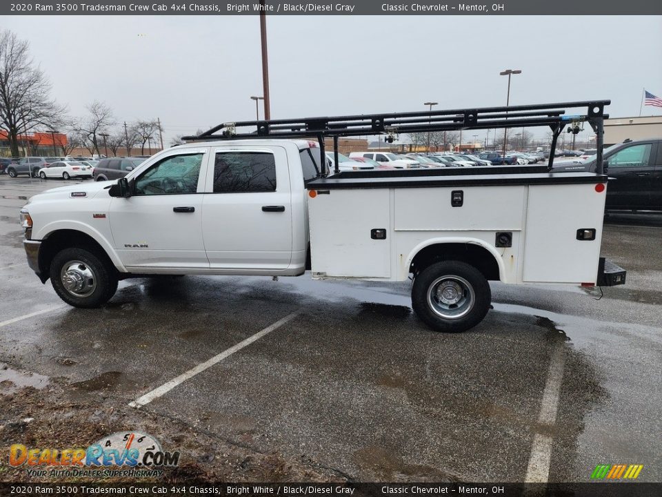 2020 Ram 3500 Tradesman Crew Cab 4x4 Chassis Bright White / Black/Diesel Gray Photo #2