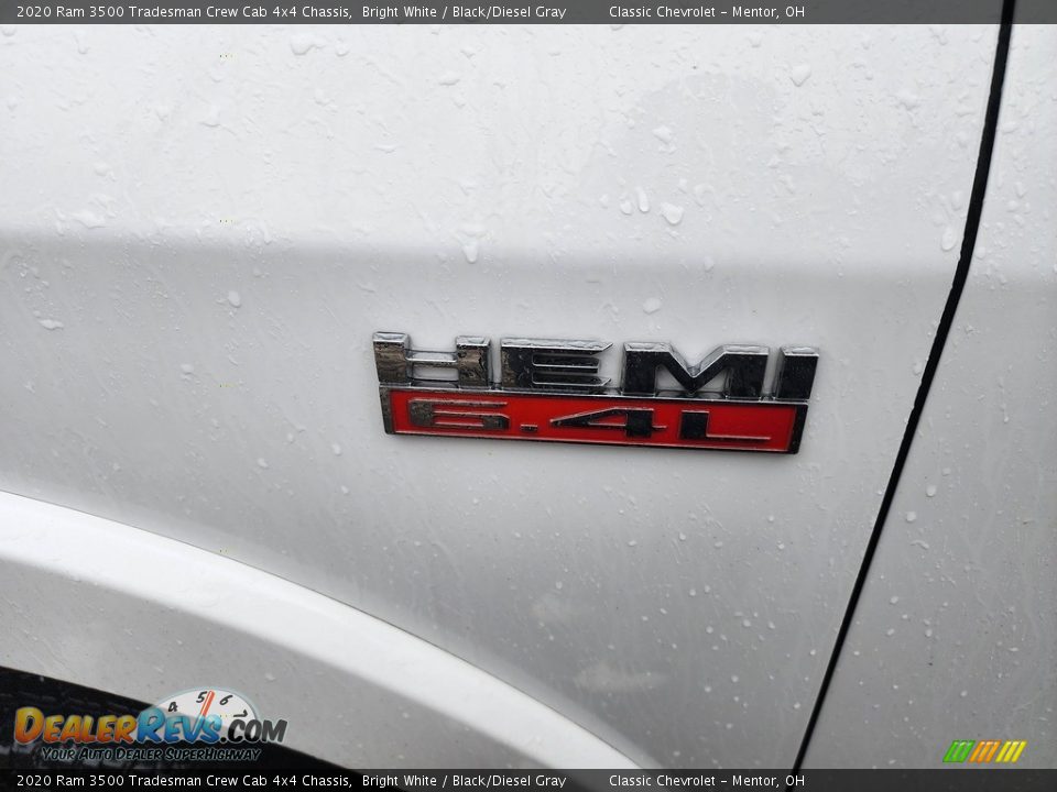 2020 Ram 3500 Tradesman Crew Cab 4x4 Chassis Bright White / Black/Diesel Gray Photo #6