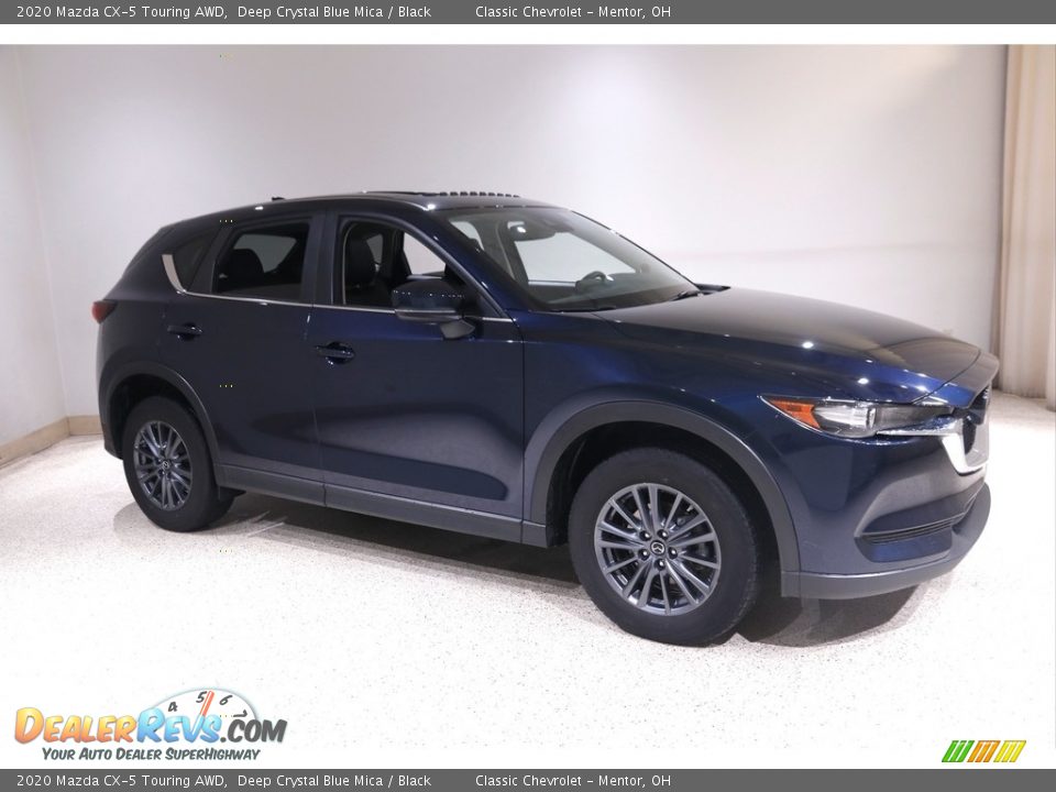 2020 Mazda CX-5 Touring AWD Deep Crystal Blue Mica / Black Photo #1