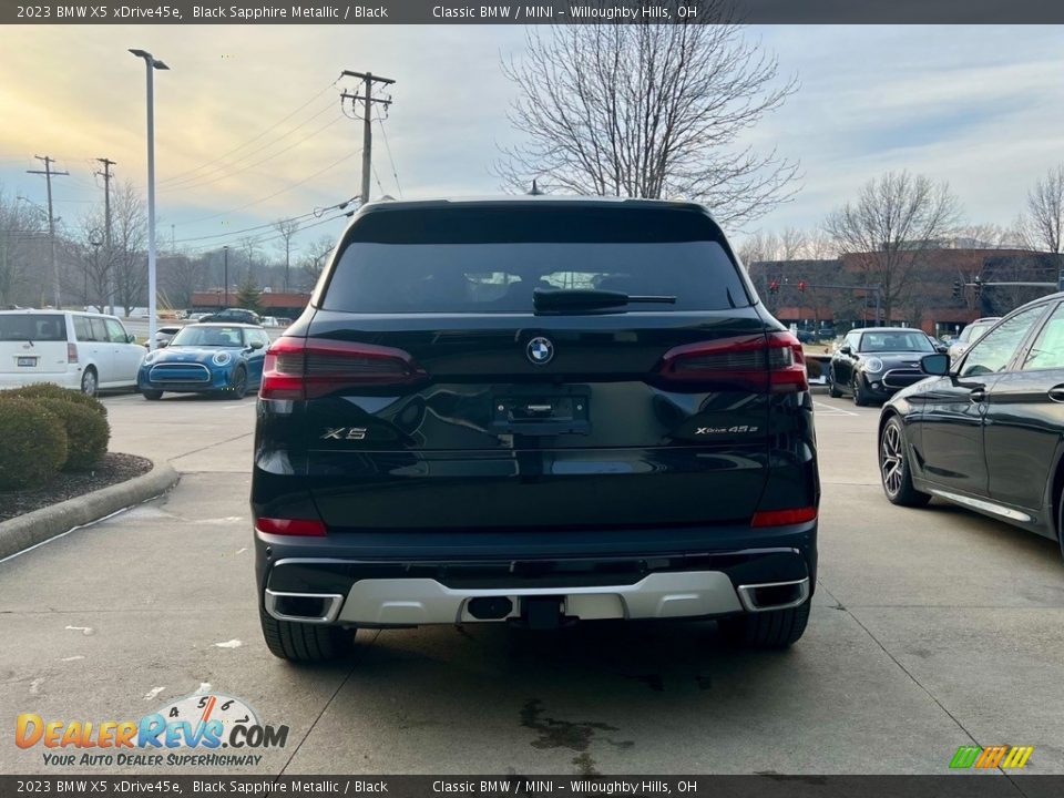 2023 BMW X5 xDrive45e Black Sapphire Metallic / Black Photo #3