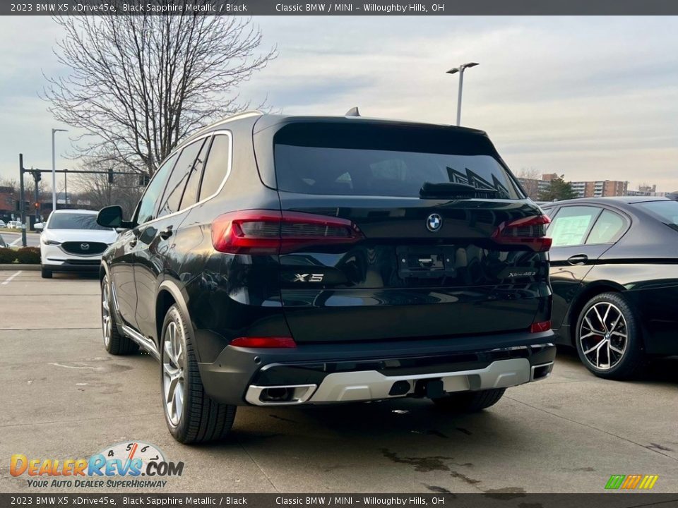 2023 BMW X5 xDrive45e Black Sapphire Metallic / Black Photo #4