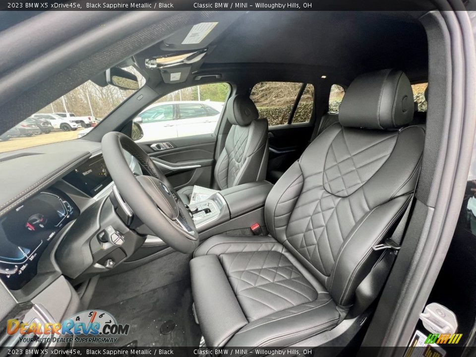 Black Interior - 2023 BMW X5 xDrive45e Photo #5