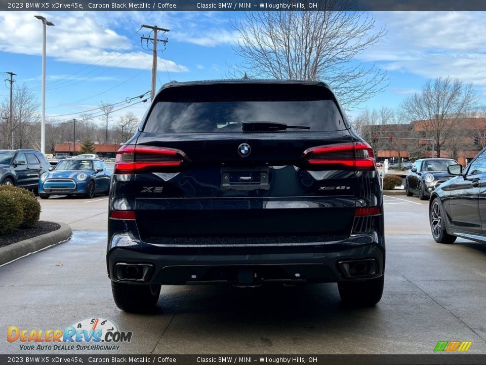 2023 BMW X5 xDrive45e Carbon Black Metallic / Coffee Photo #5