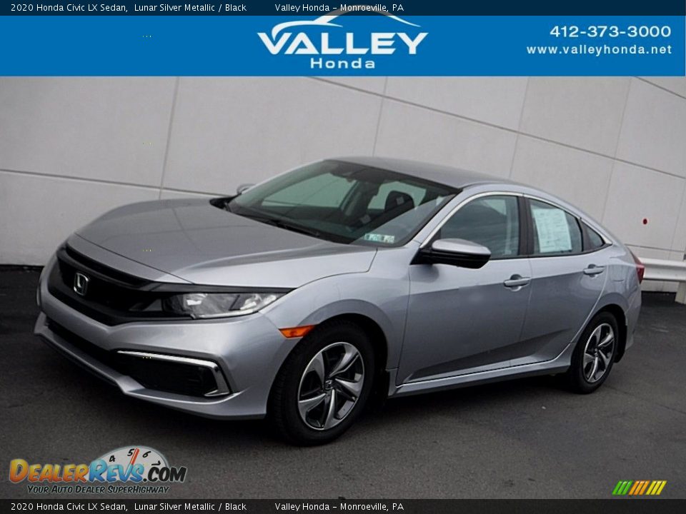 2020 Honda Civic LX Sedan Lunar Silver Metallic / Black Photo #1