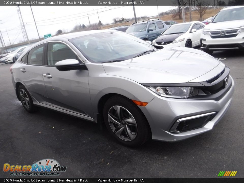 2020 Honda Civic LX Sedan Lunar Silver Metallic / Black Photo #4