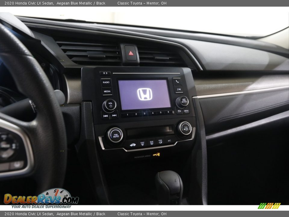 2020 Honda Civic LX Sedan Aegean Blue Metallic / Black Photo #9
