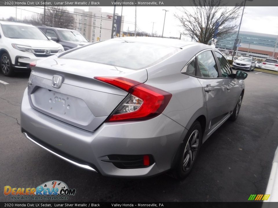 2020 Honda Civic LX Sedan Lunar Silver Metallic / Black Photo #5