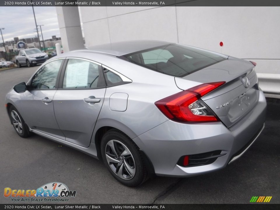 2020 Honda Civic LX Sedan Lunar Silver Metallic / Black Photo #7