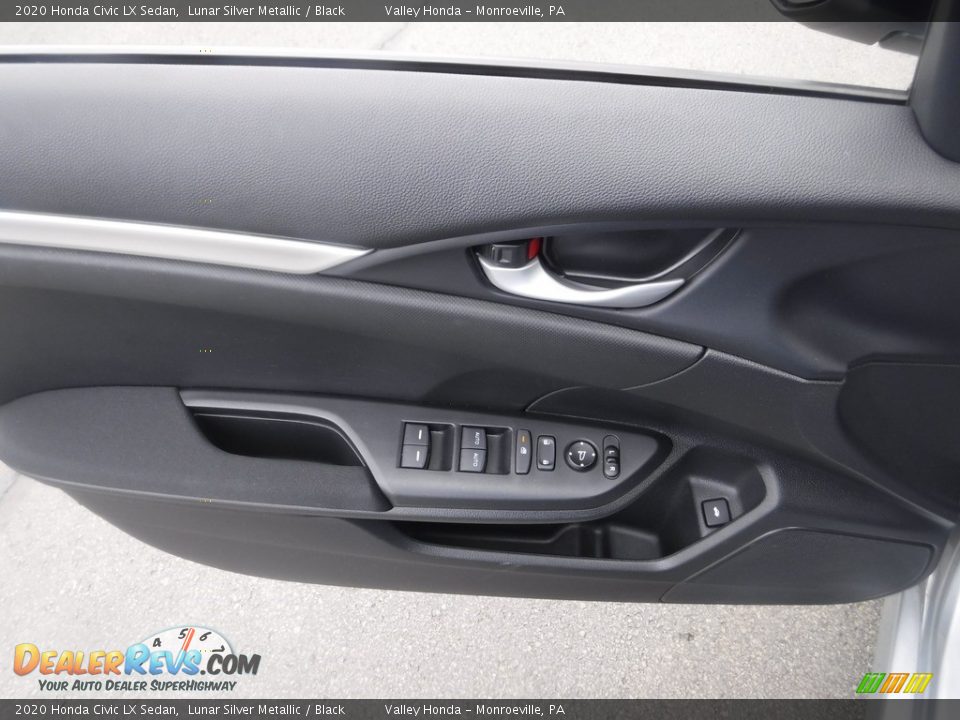 2020 Honda Civic LX Sedan Lunar Silver Metallic / Black Photo #8