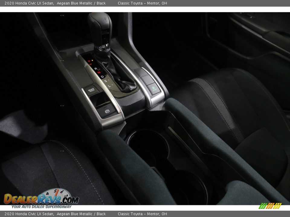 2020 Honda Civic LX Sedan Aegean Blue Metallic / Black Photo #13