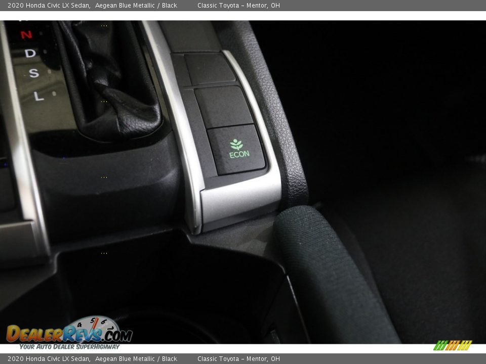 2020 Honda Civic LX Sedan Aegean Blue Metallic / Black Photo #14