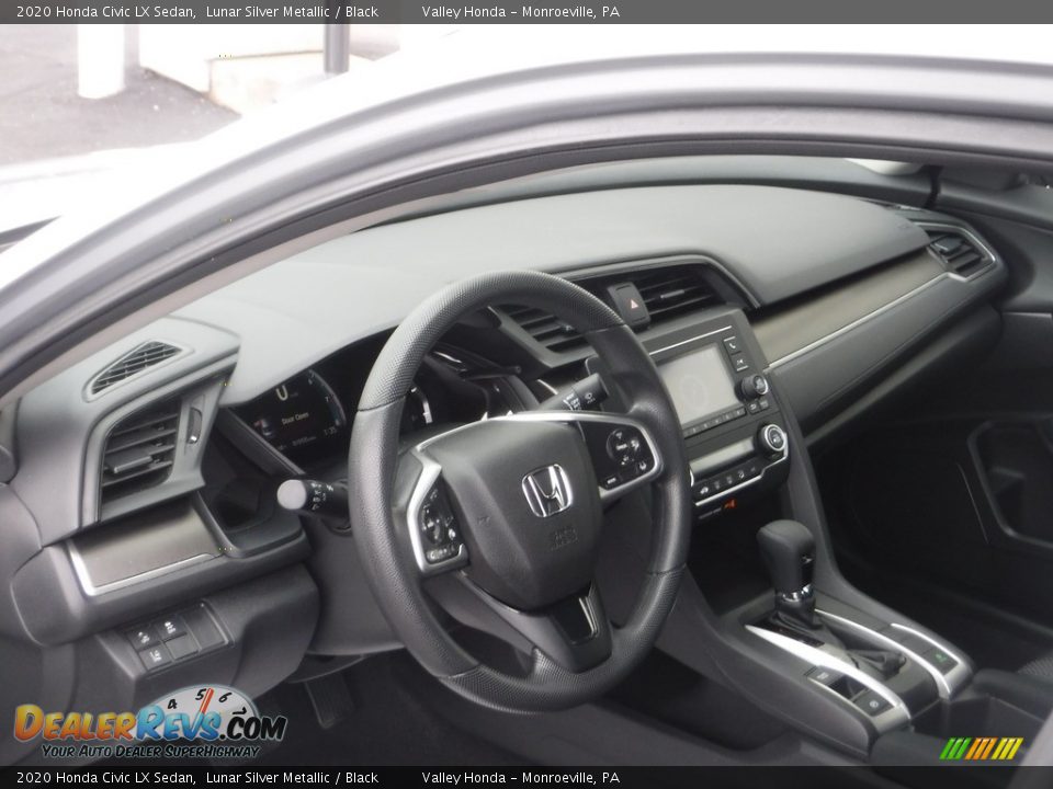 2020 Honda Civic LX Sedan Lunar Silver Metallic / Black Photo #9