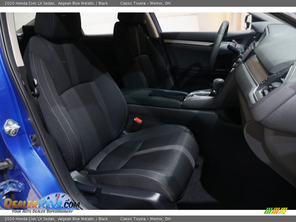 2020 Honda Civic LX Sedan Aegean Blue Metallic / Black Photo #15