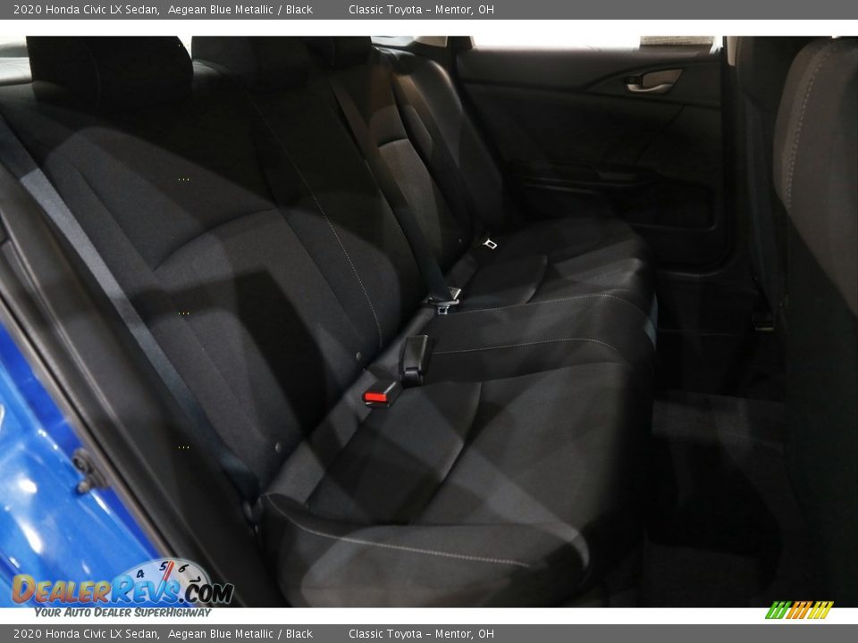 2020 Honda Civic LX Sedan Aegean Blue Metallic / Black Photo #16