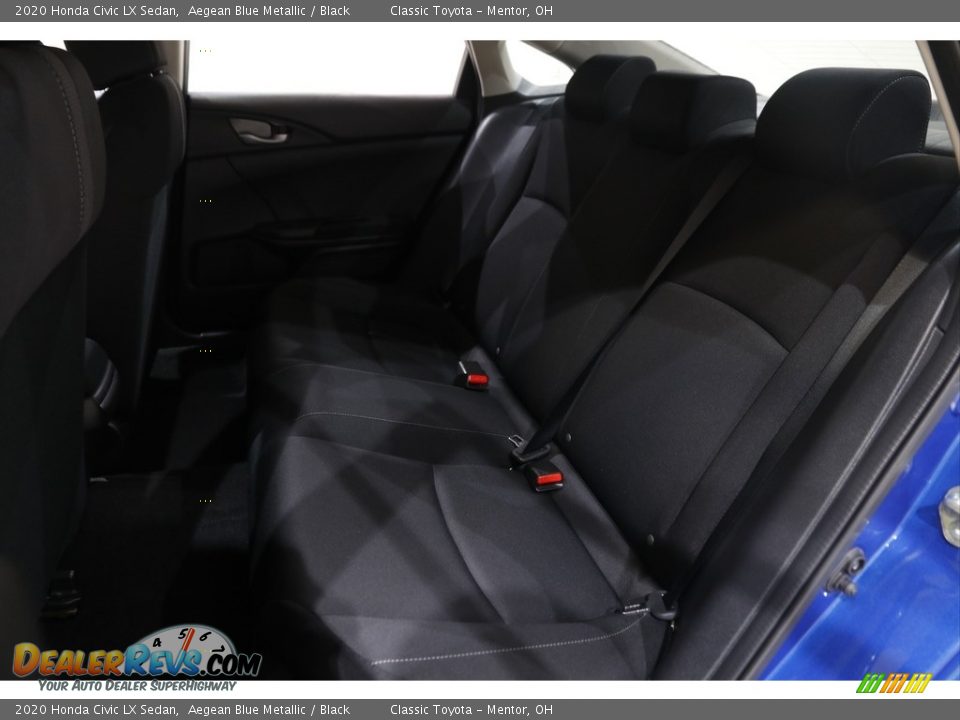 2020 Honda Civic LX Sedan Aegean Blue Metallic / Black Photo #17