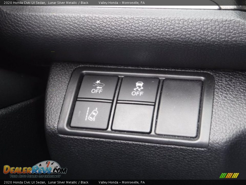 2020 Honda Civic LX Sedan Lunar Silver Metallic / Black Photo #12