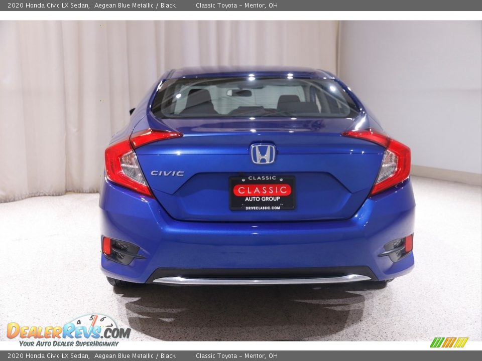 2020 Honda Civic LX Sedan Aegean Blue Metallic / Black Photo #18