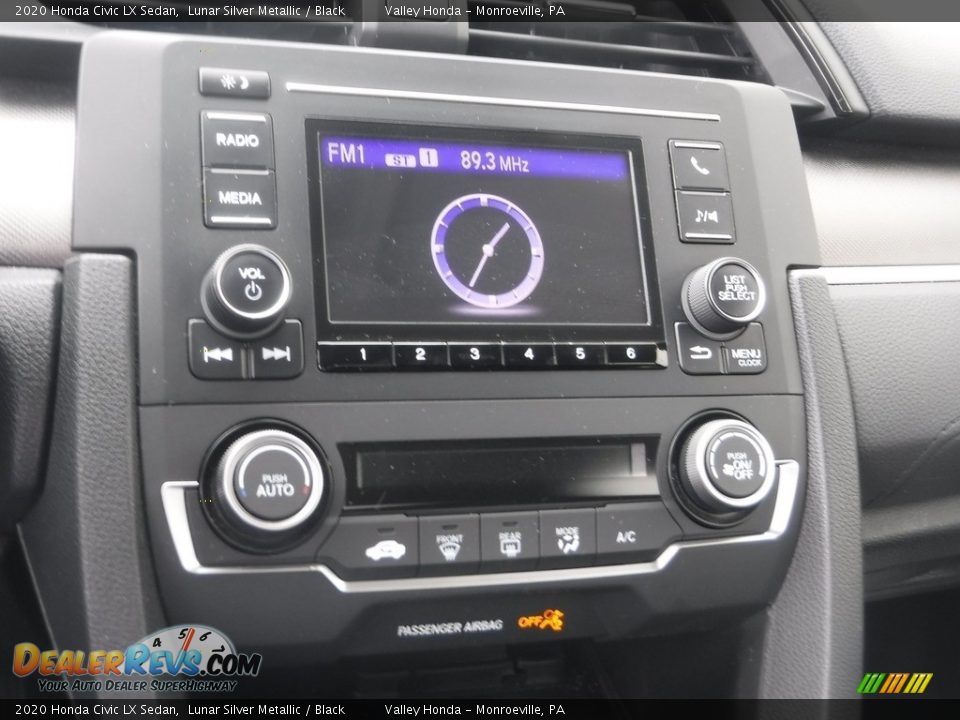 2020 Honda Civic LX Sedan Lunar Silver Metallic / Black Photo #13