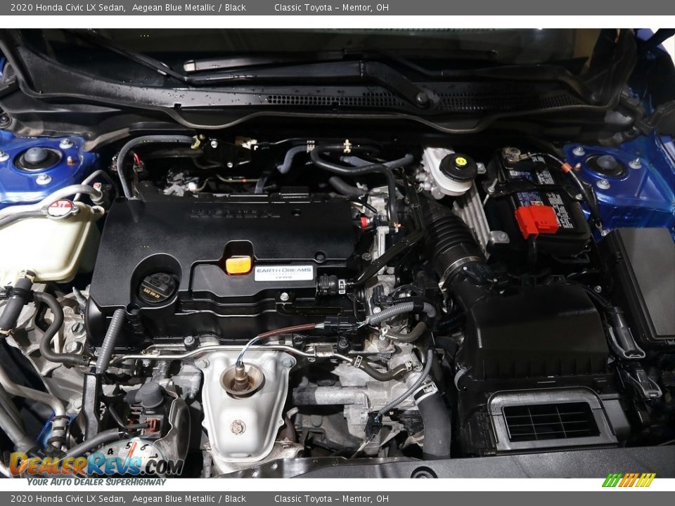 2020 Honda Civic LX Sedan Aegean Blue Metallic / Black Photo #19