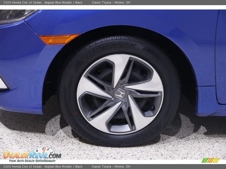 2020 Honda Civic LX Sedan Aegean Blue Metallic / Black Photo #20