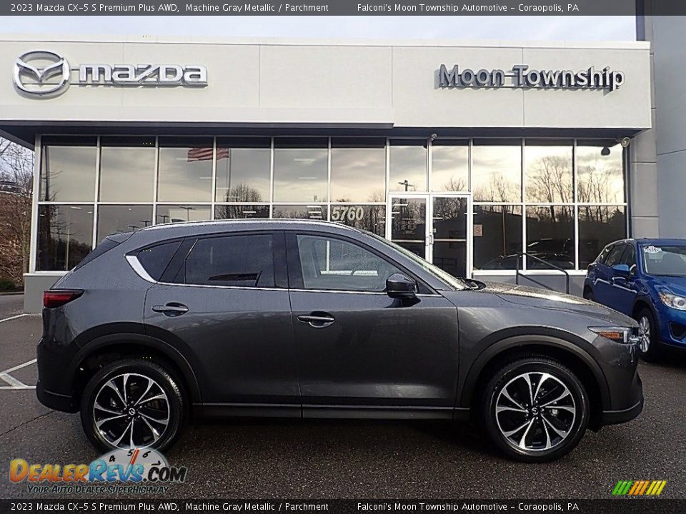 2023 Mazda CX-5 S Premium Plus AWD Machine Gray Metallic / Parchment Photo #1