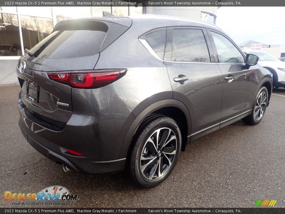 2023 Mazda CX-5 S Premium Plus AWD Machine Gray Metallic / Parchment Photo #2