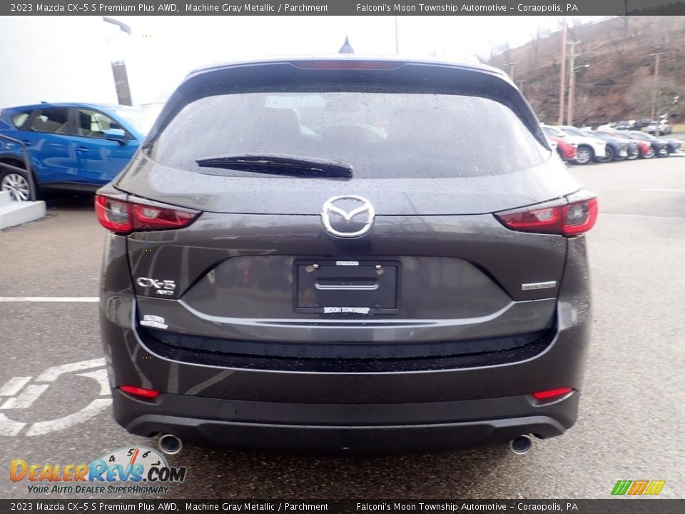 2023 Mazda CX-5 S Premium Plus AWD Machine Gray Metallic / Parchment Photo #3