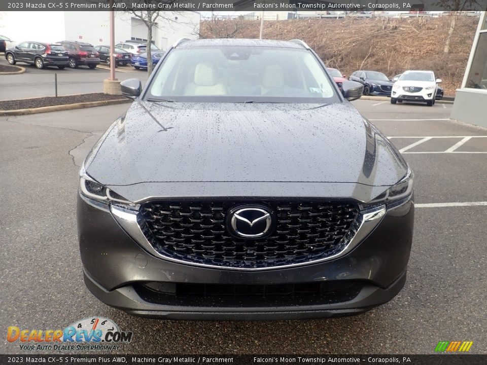 2023 Mazda CX-5 S Premium Plus AWD Machine Gray Metallic / Parchment Photo #7