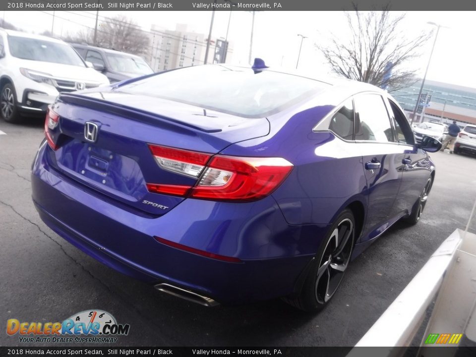 2018 Honda Accord Sport Sedan Still Night Pearl / Black Photo #6
