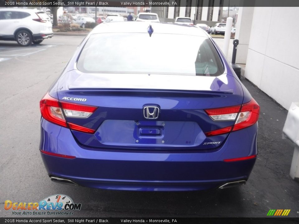 2018 Honda Accord Sport Sedan Still Night Pearl / Black Photo #7